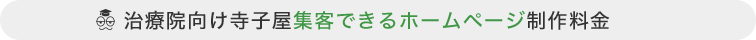 治療院向け寺子屋集客できるホームページ制作料金